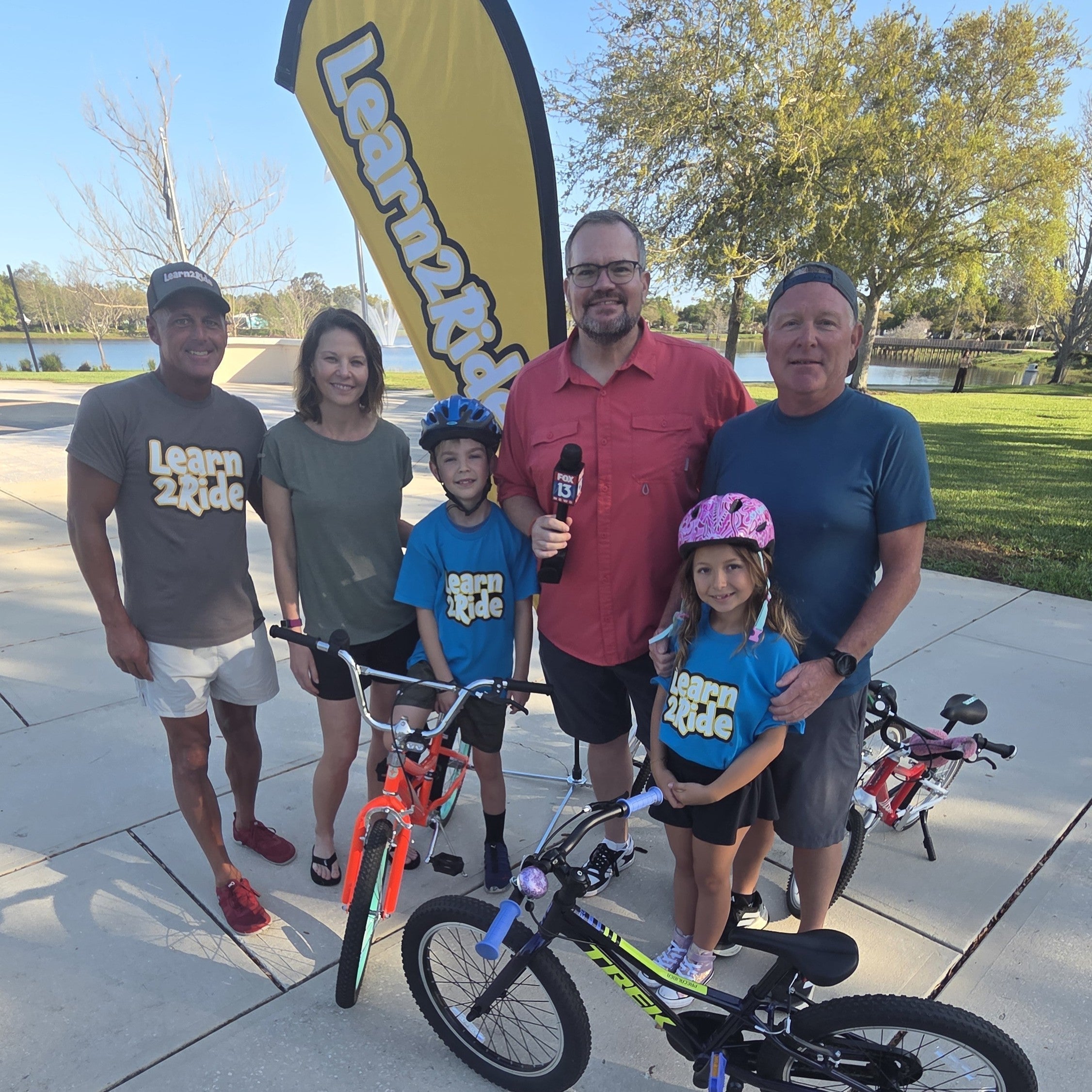 Learn2Ride Takes Flight on Fox 13 Tampa with Charley Belcher! 🦊🚲