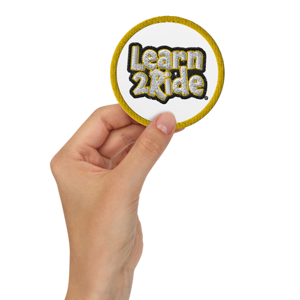 Embroidered Learn2Ride Patch