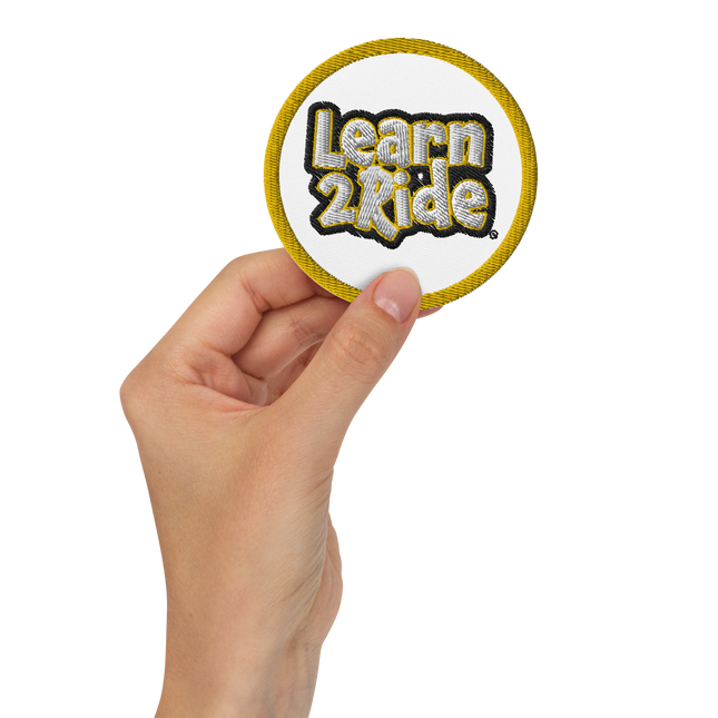 Embroidered Learn2Ride Patch